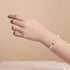 Ghostly Aura | .925 Sterling Silver | Firefly Glass Skull Bracelet